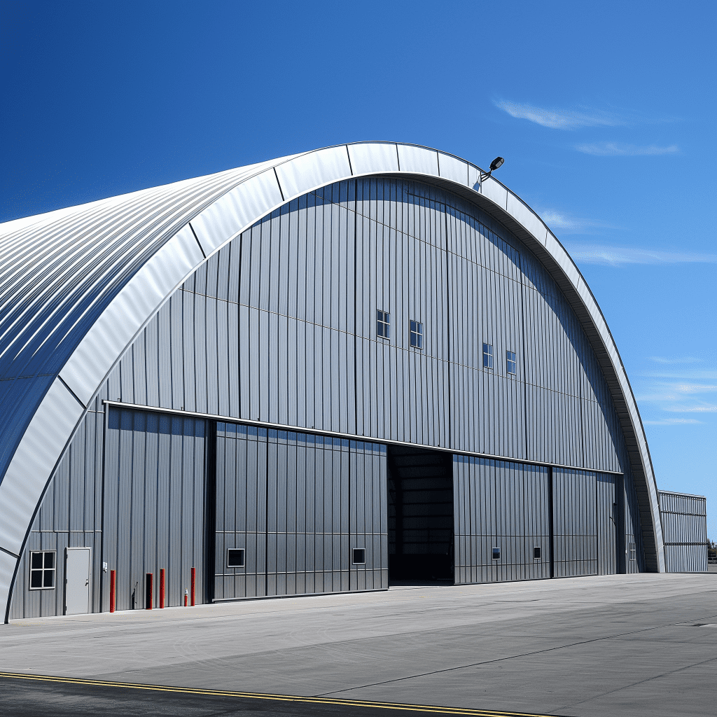 Oval Airplane Hangar 100x250 Metal Building Kit - Prefab - Steel Built ...