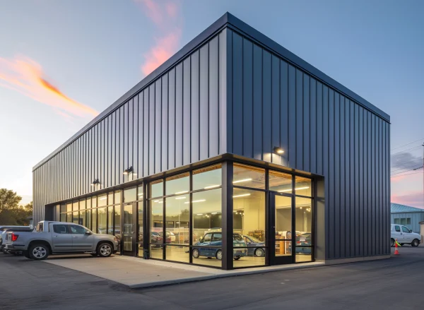 Auto Dealership Steel Building. All Metal Building.