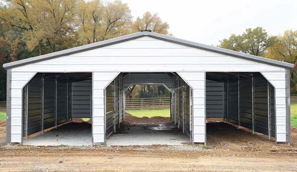 Passthrough Carport with 3 bays