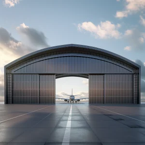 Steel Airplane Hangar